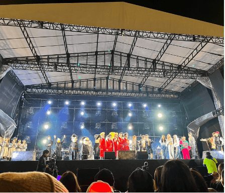 野外フェスのステージ画像